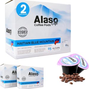Haitian Blue Mountain Medium Dark, 100% Arabica 25 Servings Pack of 2